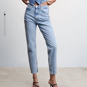 Mango Mom High Waisted Denim Jeans